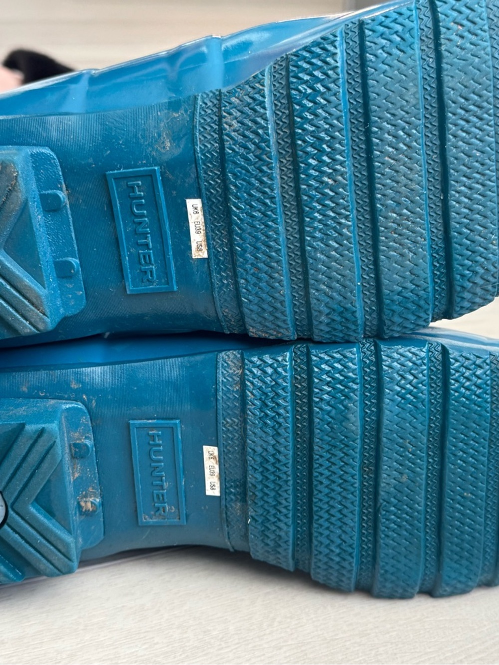 Hunter Gloss Teal Knee-High Rain Boots - Picture 3 of 4